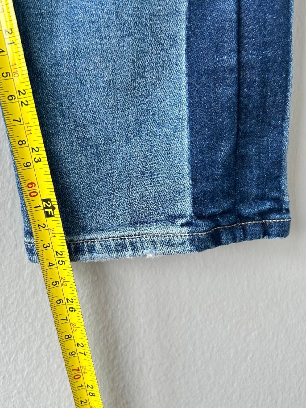 Citizens of Humanity Rocket Crop High Rise Skinny Jeans 28 Side Stripe Contrast - Picture 11 of 12